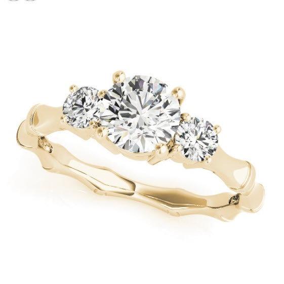 Sakcon Jewelers Ring 14K Yellow Gold Bianca Diamond Engagement Ring