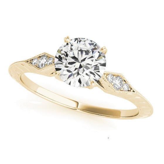 Sakcon Jewelers Ring 14K Yellow Gold Brigitte 1ct. Moissanite/Engagement Ring