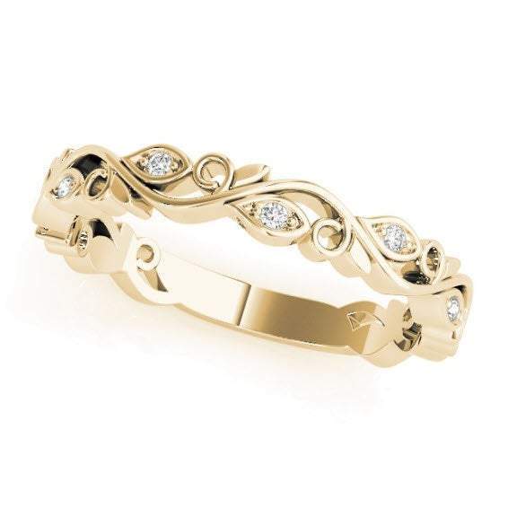Sakcon Jewelers Ring 14K Yellow Gold Carina .05ctw Stackable Ring