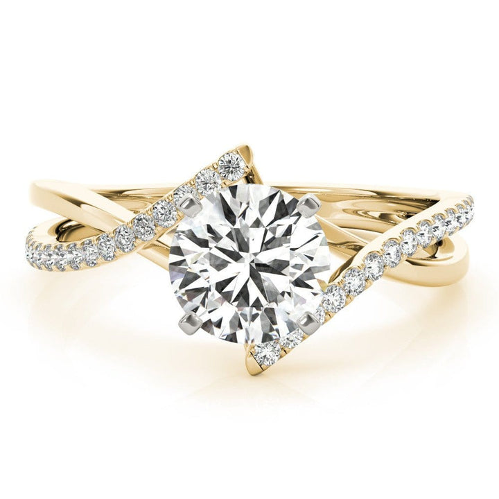 Sakcon Jewelers Ring 14k Yellow Gold Caroline Diamond Engagement Ring