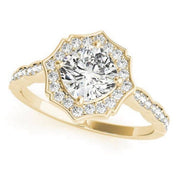 Sakcon Jewelers Ring 14k Yellow Gold Claudia Lab-Created Diamond Engagement Ring