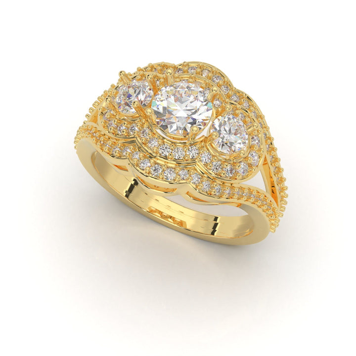Sakcon Jewelers Ring 14k Yellow Gold Dakota Diamond Engagement Ring