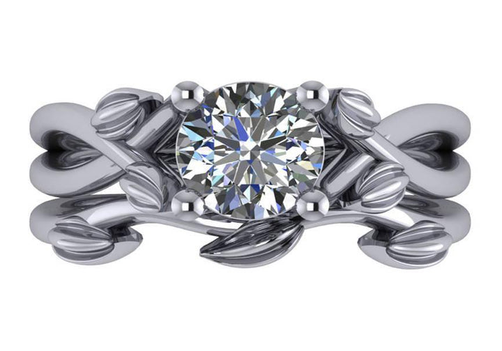 Sakcon Jewelers Ring Annie Diamond Engagement Ring Moissanite Engagement Ring