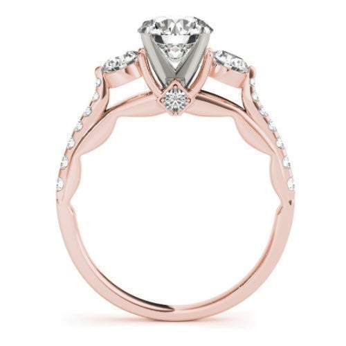 Sakcon Jewelers Ring Aubree Moissanite and Lab-Created Diamond Engagement Ring