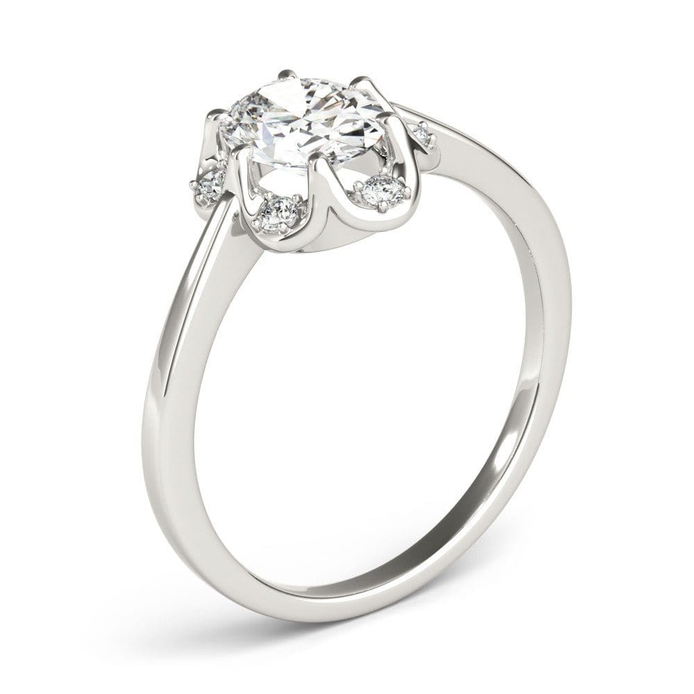Sakcon Jewelers Ring Corinne Moissanite/Diamond Engagement Ring