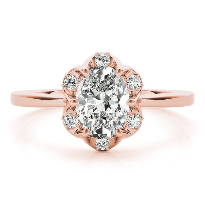 Sakcon Jewelers Ring Corinne Moissanite/Diamond Engagement Ring