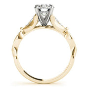 Sakcon Jewelers Ring Dakota Diamond and Moissanite Engagement Ring