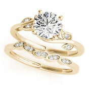 Sakcon Jewelers Ring Demi Diamond Engagement Ring Moissanite Engagement Ring