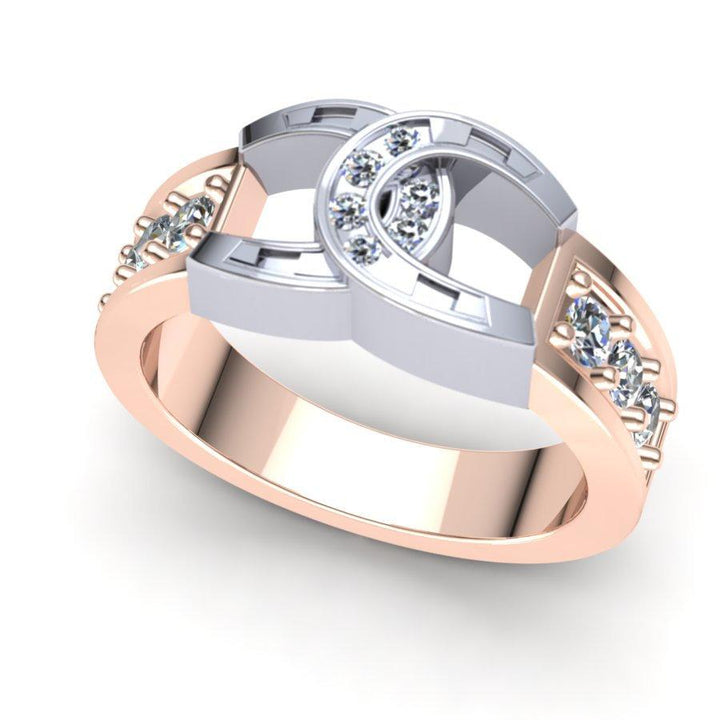 Sakcon Jewelers Ring Double Horseshoe Diamond Ring