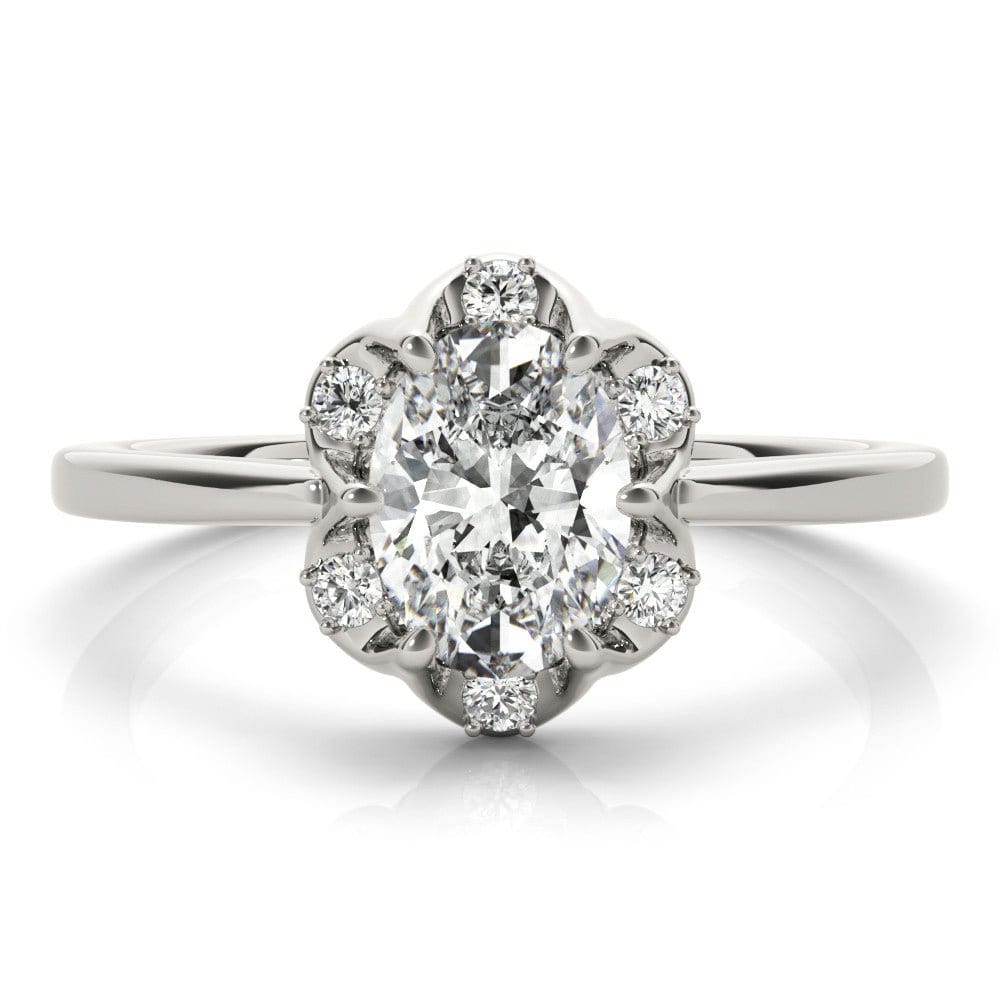 Sakcon Jewelers Ring Platinum Corinne Moissanite/Diamond Engagement Ring