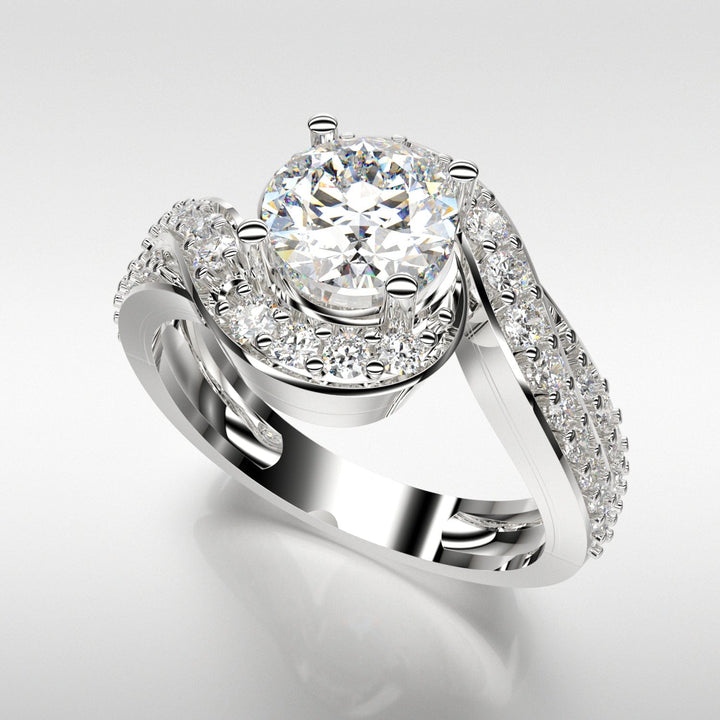 Sakcon Jewelers Ring Platinum Dalia Diamond Engagement Ring