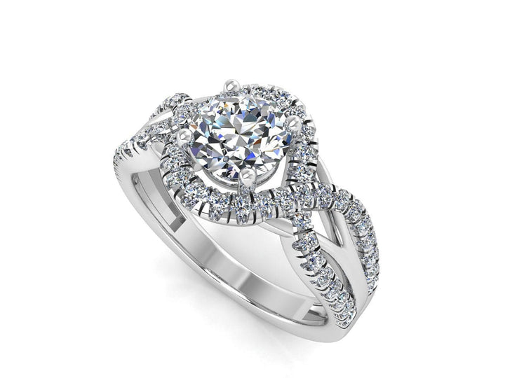 Sakcon Jewelers Ring Seria Diamond/Moissanite Engagement Ring
