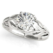 Sakcon Jewelers Ring Sterling/CZ Brenna Moissanite & diamond Engagement Ring