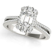 Sakcon Jewelers Ring Sterling/CZ Chanela Diamond Engagement Ring