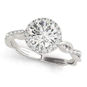 Sakcon Jewelers Ring Sterling Silver Bryn Moissanite Engagement Ring