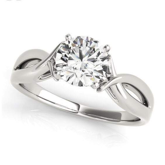 Sakcon Jewelers Ring Sterling Silver/CZ Aurelia 1.50ct. Moissanite Engagement Ring