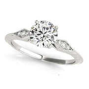 Sakcon Jewelers Ring Sterling Silver/CZ Brigitte 1ct. Moissanite/Engagement Ring