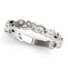 Sakcon Jewelers Ring Sterling Silver/CZ Carina .05ctw Stackable Ring