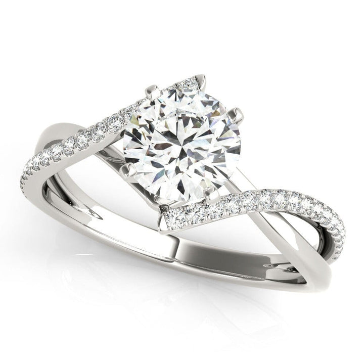 Sakcon Jewelers Ring Sterling Silver/CZ Caroline Diamond Engagement Ring