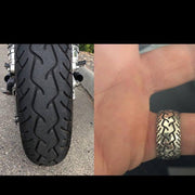 Sakcon Jewelers Ring Street Bike 3-8mm Motocycle Tire Tread Ring