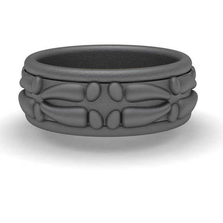 Sakcon Jewelers Ring Titanium Closed Deer Print Ring-8mm