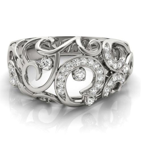 Sakcon Jewelers Ring Tu-Tone Angelica Diamond Ring