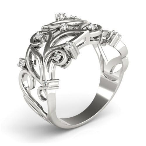 Sakcon Jewelers Ring Tu-Tone Anika Diamond Ring