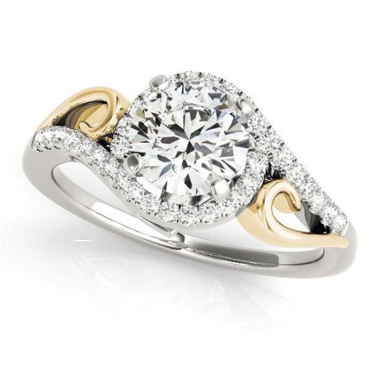 Sakcon Jewelers Ring Tu-Tone Baylee Diamond Engagement Ring