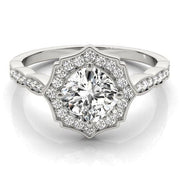 Sakcon Jewelers Ring Tu-Tone Claudia Lab-Created Diamond Engagement Ring