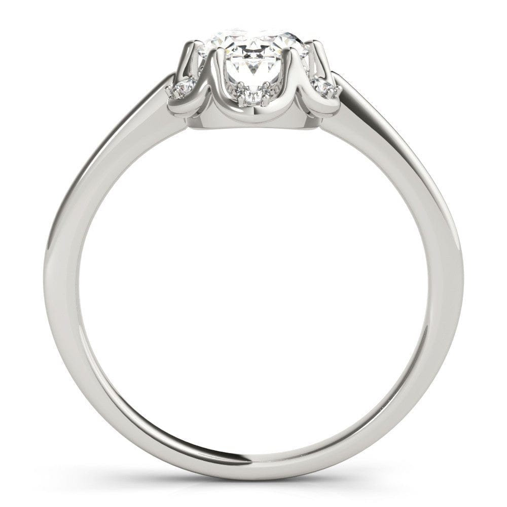 Sakcon Jewelers Ring Tu-Tone Gold Corinne Moissanite/Diamond Engagement Ring