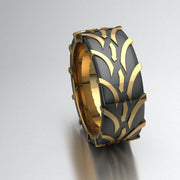 Sakcon Jewelers Ring Tu-Tone Mystic Tire Ring-3