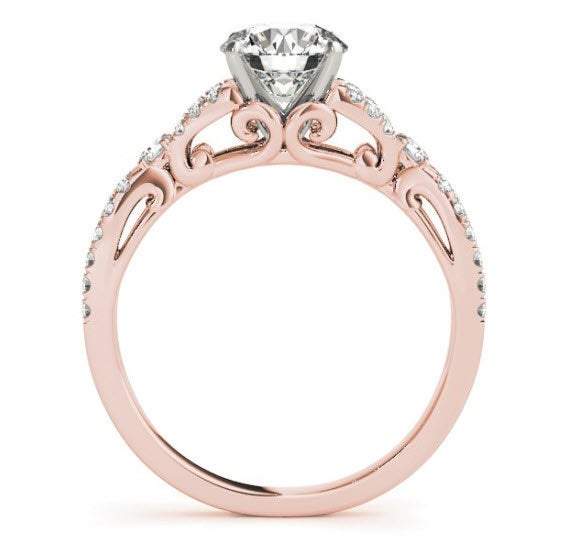 Sakcon Jewelers Rings Serenity Diamond Engagement Ring Moissanite Engagement Ring