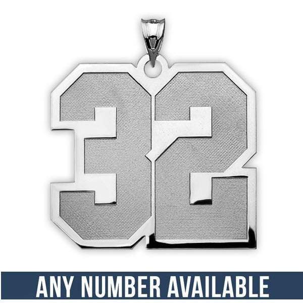Sakcon Jewelers Sports Number Pendant 1/2" 2 Numbers
