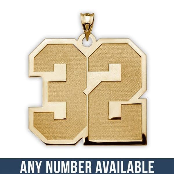 Etsy Sports Number Pendant 3/4" 2 Numbers